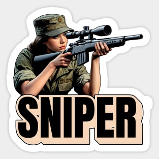 Sniper Girl Sticker